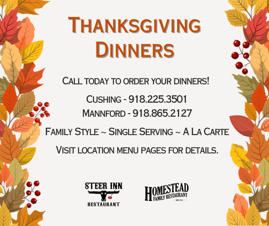 Thanksgiving Menu